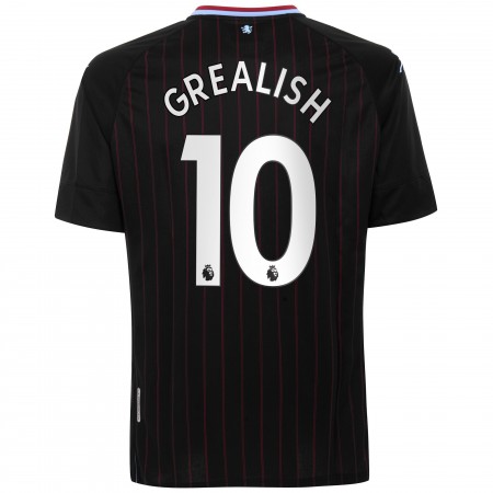 Billiga Fotbollströjor Aston Villa Jack Grealish 10 Borta tröja 2020/21 Kortärmad